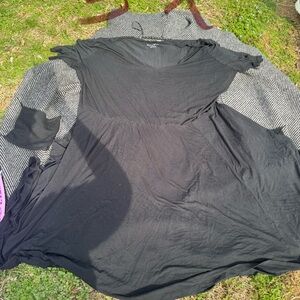 Black and Gray Striped Dress